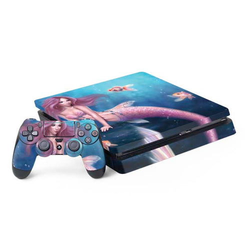 Aurelia Mermaid with Fish by Rachel Anderson PlayStation PS4 Skins